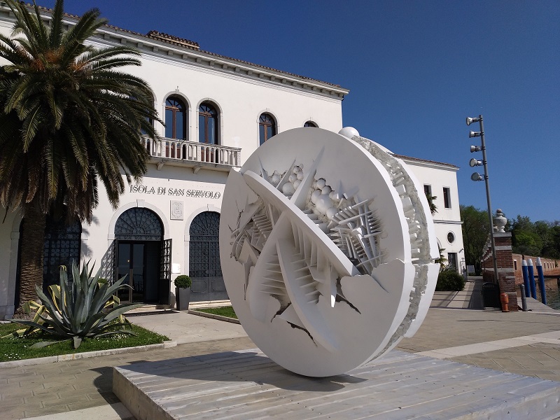 Inaugurazione opera di Arnaldo Pomodoro